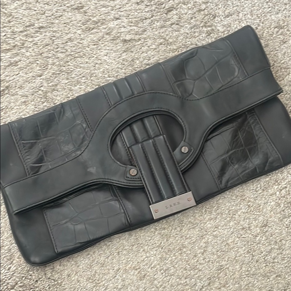 L.A.M.B. Black Clutch Bag